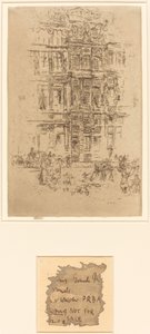 Palácios, Bruxelas, 1887. de James Abbott McNeill Whistler