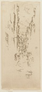 Rua dos Açougueiros, 1887. de James Abbott McNeill Whistler