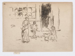 Petticoat Lane, c.1886-88 (gravura; tinta sobre papel) de James Abbott McNeill Whistler