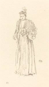 Estudo de retratos: Miss Charlotte R. Williams, 1892. de James Abbott McNeill Whistler