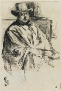 Retrato de um homem, 1860. de James Abbott McNeill Whistler