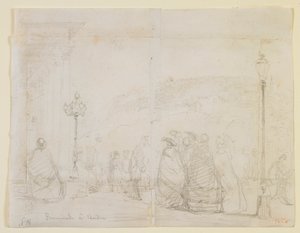 Caminhada em Baden, 1858. de James Abbott McNeill Whistler