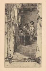 Rag Pickers, Quartier Mouffetard, Paris, 1858. de James Abbott McNeill Whistler