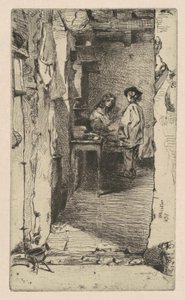 Rag Pickers, Mouffetard Quarter, Paris, 1858. de James Abbott McNeill Whistler