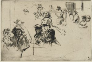 Ratcliffe Highway, 1861 (ponto de seca no papel) de James Abbott McNeill Whistler