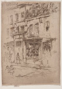 Rue du Buerre, Bruxelas. de James Abbott McNeill Whistler