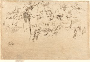Parque de São Tiago, c. 18841886. de James Abbott McNeill Whistler