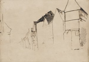 Sketch of Houses, 1858. de James Abbott McNeill Whistler