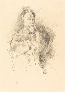 Esboço de William E. Henley, 1896. de James Abbott McNeill Whistler