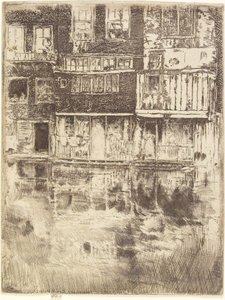 Casa Quadrada, Amsterdã, 1889 de James Abbott McNeill Whistler