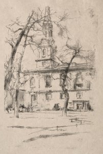 St. Giles-in-the-Fields, 1896. de James Abbott McNeill Whistler
