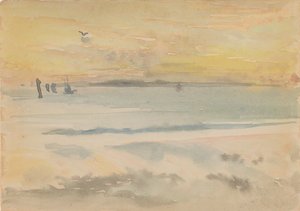 St. Ives: Sunset, 1883-1884. de James Abbott McNeill Whistler
