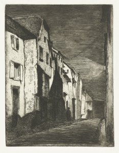 Straat em Saverne
Rua de Saverne
Doze gravuras da natureza (título da série) de James Abbott McNeill Whistler