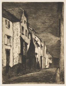 Rua em Saverne, 1858. de James Abbott McNeill Whistler