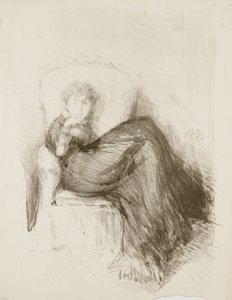 Estudo: Maud Seated, 1878 de James Abbott McNeill Whistler