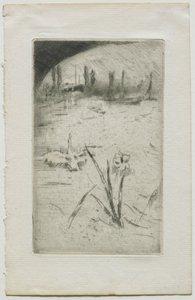 Swan e Iris, 1883. de James Abbott McNeill Whistler