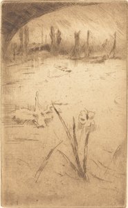 Swan e Iris, publicado em 1883. de James Abbott McNeill Whistler