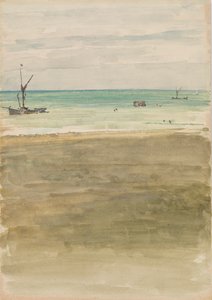 Os banhistas, 1882-1883. de James Abbott McNeill Whistler