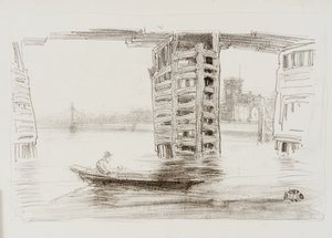 A Ponte Larga, 1878. de James Abbott McNeill Whistler