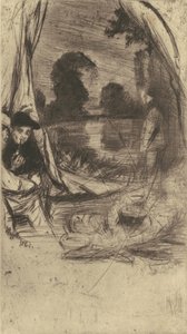 The Camp, 1861 publicado em 1879. de James Abbott McNeill Whistler