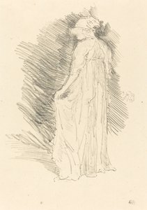 A figura drapeada, Vista Posterior, 1893. de James Abbott McNeill Whistler