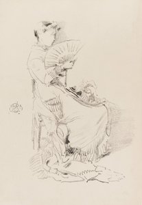 O Ventilador, 1879. de James Abbott McNeill Whistler