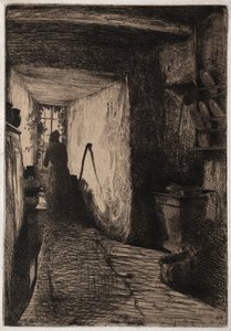 The Kitchen, 1858. de James Abbott McNeill Whistler