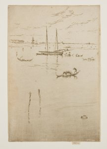 A Pequena Lagoa, das Doze Gravações, também conhecida como o Primeiro Conjunto de Veneza de James Abbott McNeill Whistler