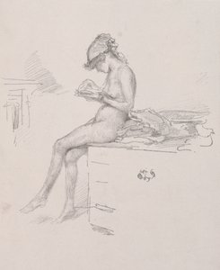 A pequena leitura do modelo nu, 1890.