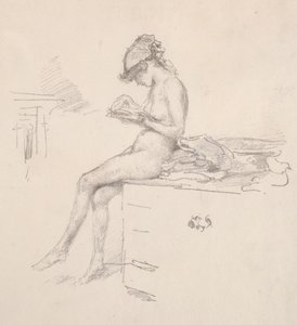 A pequena leitura do modelo nu, 1890.