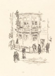 A janela do gerente, Gaiety Theatre, 1896. de James Abbott McNeill Whistler