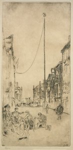 O mastro. de James Abbott McNeill Whistler