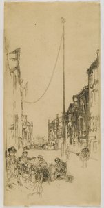 O mastro, 1880 (gravura no papel) de James Abbott McNeill Whistler