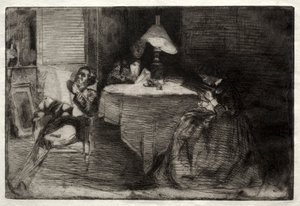 A sala de música. de James Abbott McNeill Whistler