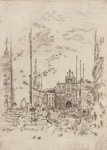A Piazzetta, 1879-1880. de James Abbott McNeill Whistler