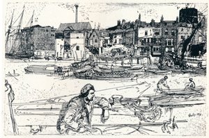 A piscina de Londres, 1859, 1904 de James Abbott McNeill Whistler