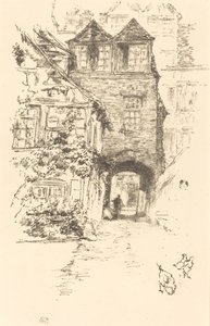 A Casa do Padre, Rouen, 18941895. de James Abbott McNeill Whistler