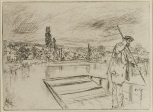 The Punt, 1861 (gravura no papel) de James Abbott McNeill Whistler
