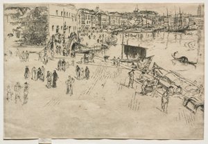 O Riva, n ° 1, 1880. de James Abbott McNeill Whistler