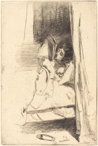 O chinelo, 1858. de James Abbott McNeill Whistler