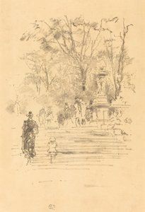 The Steps, Luxemburgo, 1893. de James Abbott McNeill Whistler