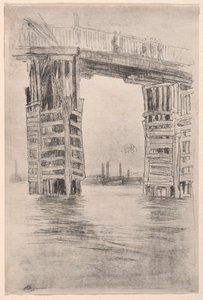 A ponte alta, 1878. de James Abbott McNeill Whistler