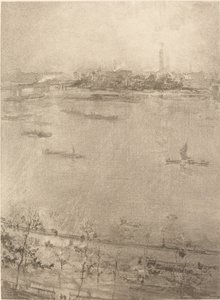 O Tamisa, 1896. de James Abbott McNeill Whistler