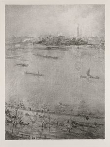O Tamisa, 1896 de James Abbott McNeill Whistler