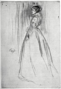 O vestido de veludo, 1873 1904. de James Abbott McNeill Whistler