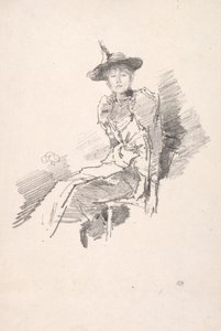 O chapéu voado, 1890. de James Abbott McNeill Whistler