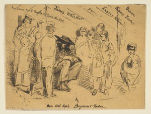 Página de rosto do conjunto francês Douze Eaux-Fortes dA après Nature, 1858. de James Abbott McNeill Whistler
