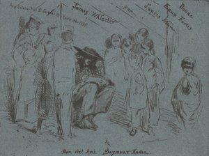 Página de título do conjunto francês, 1858. de James Abbott McNeill Whistler