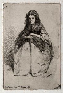 Doze gravuras da natureza: Fumette, 1858. de James Abbott McNeill Whistler