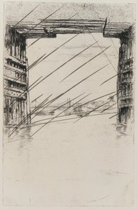 Sob a ponte velha de Battersea, 1879. de James Abbott McNeill Whistler